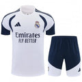 Kit Entraînement Real Madrid Blanc 2025/2026 Manches courtes