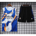 Kit Entraînement Real Madrid Blanc Or & Bleu 2025/2026