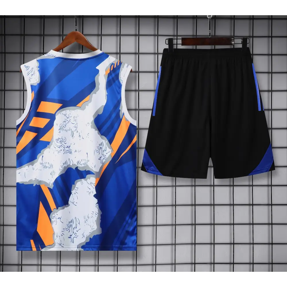Kit Entraînement Real Madrid Blanc Or & Bleu 2025/2026
