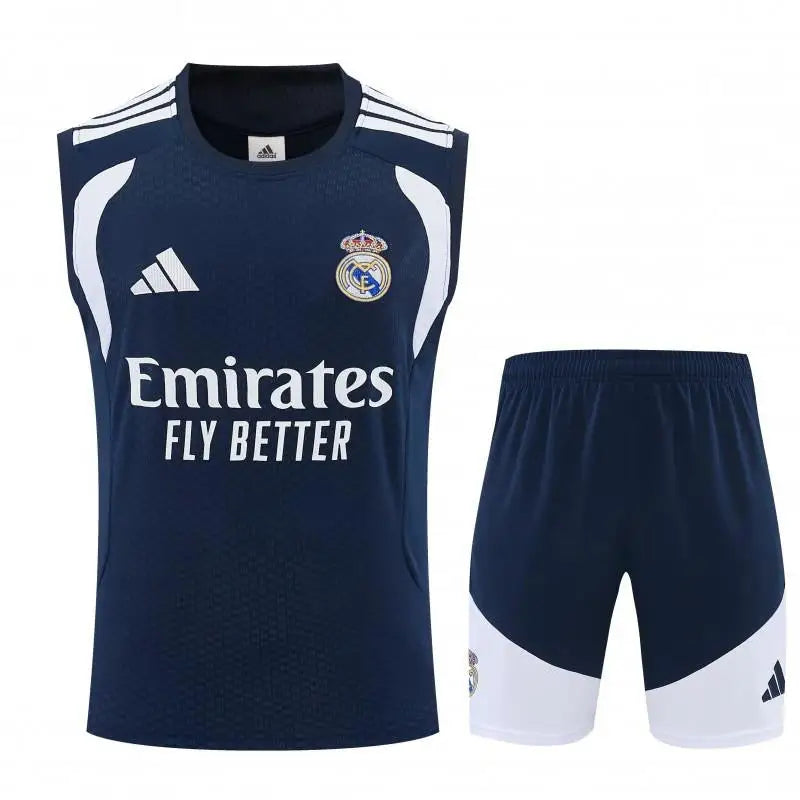 Kit Entraînement Real Madrid Bleu marine et blanc 2025/2026