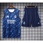 Kit Entraînement Real Madrid Bleu Rayé 2025/2026