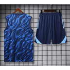 Kit Entraînement Real Madrid Bleu Rayé 2025/2026