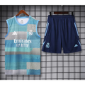 Kit Entraînement Real Madrid Gris & Bleu 2025/2026