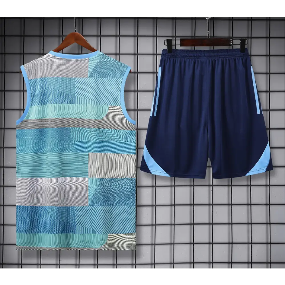 Kit Entraînement Real Madrid Gris & Bleu 2025/2026