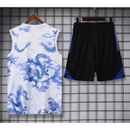 Kit Entraînement Real Madrid Motifs Blanc & Bleus 2025/2026