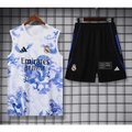 Kit Entraînement Real Madrid Motifs Blanc & Bleus 2025/2026