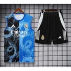 Kit Entraînement Real Madrid Dragon Noir & Bleu 2025/2026