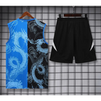 Kit Entraînement Real Madrid Dragon Noir & Bleu 2025/2026