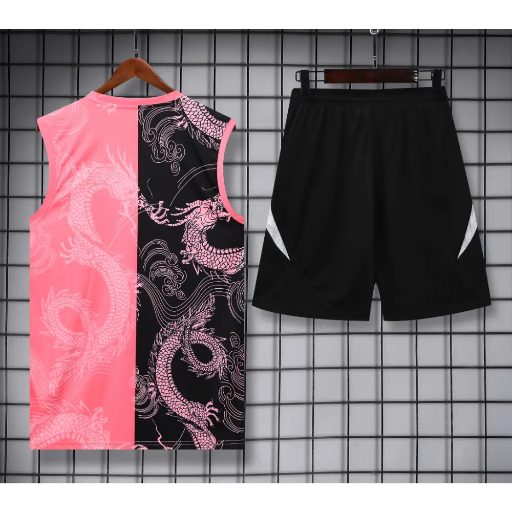 Kit Entraînement Real Madrid Dragon Noir & Rose 2025/2026