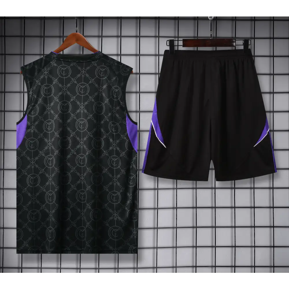 Kit Entraînement Real Madrid Noir & Violet 2025/2026
