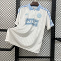 Maillot Adidas Trefoil Blanc et Bleu Oasis 2026
