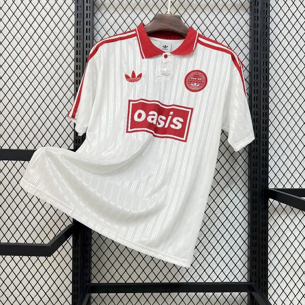 Maillot Adidas Trefoil Blanc et Rouge Oasis 2026