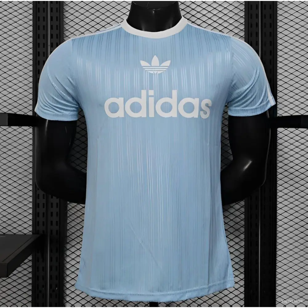 Maillot Adidas Trefoil Bleu Ciel Version joueur