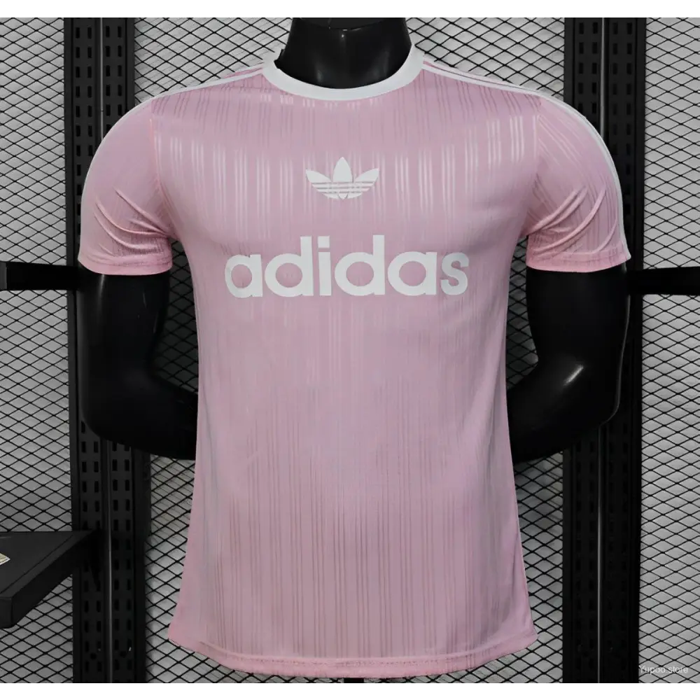 Maillot Adidas Trefoil Rose Clair Version joueur