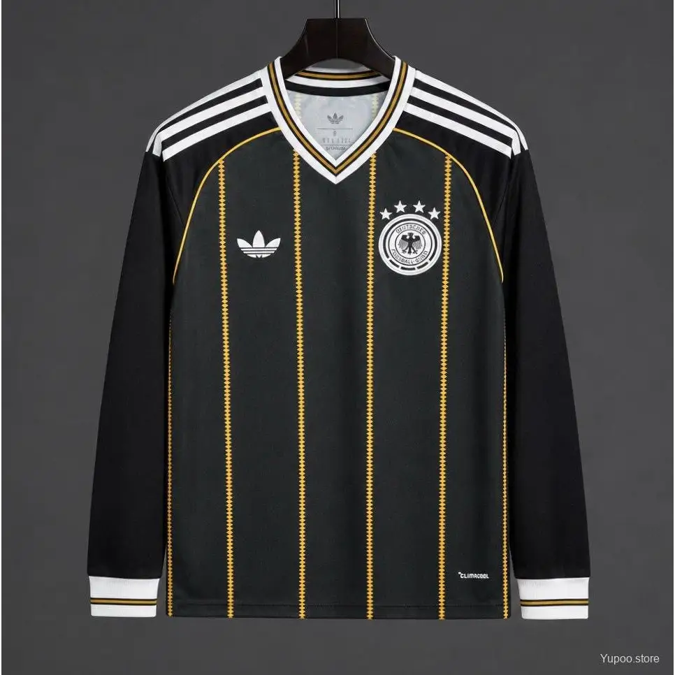Maillot Allemagne Coupe du Monde 2026 Concept Noir Manches longues