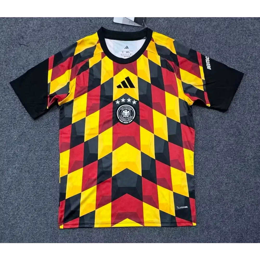 Maillot Allemagne Training noir et jaune Coupe du monde 2026