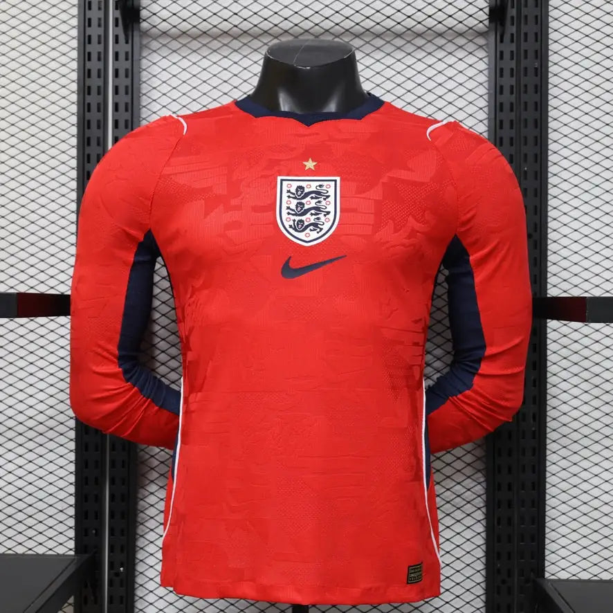 Maillot Angleterre Coupe du monde 2026 Extérieur Version joueur manches longues