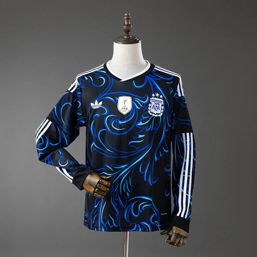 Maillot Argentine Coupe du Monde 2026 Extérieur Patch Champions du Monde Manches longues (Copie)