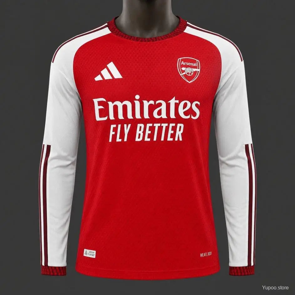 Maillot Arsenal Domicile 2026/2027 Version joueur manches longues