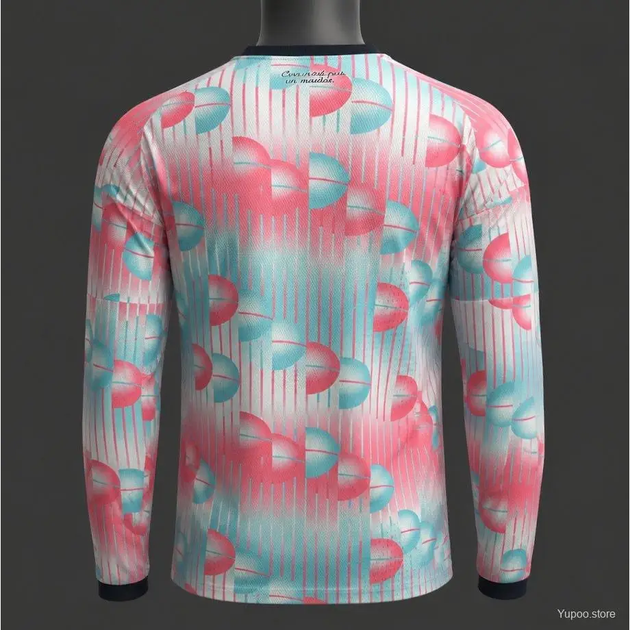 Maillot Belgique Coupe du Monde 2026 Extérieur version joueur Manches longues