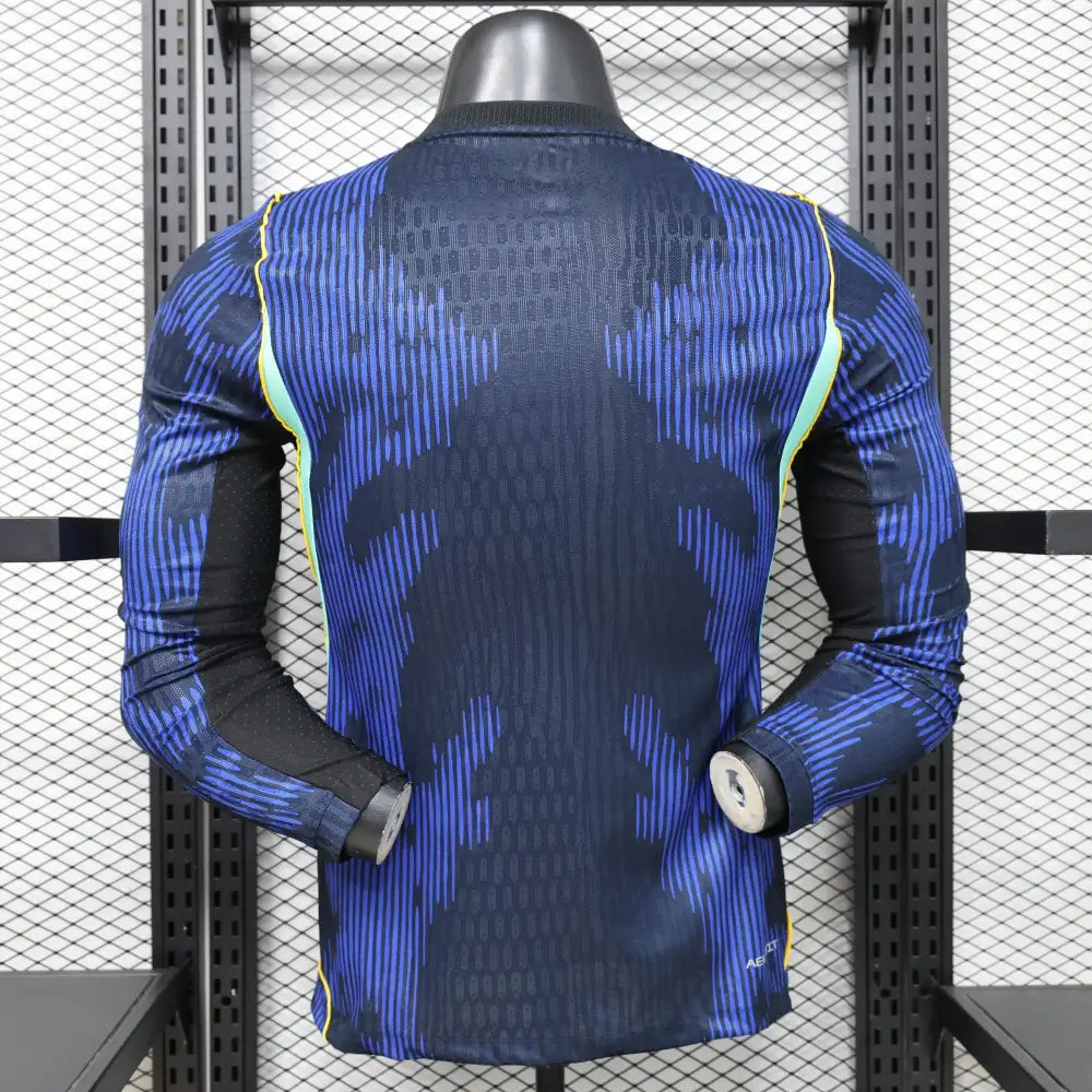 Maillot Brésil Coupe du Monde 2026 Extérieur Version Joueur Manches longues