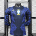 Maillot Brésil Coupe du Monde 2026 Extérieur Version Joueur Manches longues