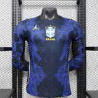 Maillot Brésil Coupe du Monde 2026 Extérieur Version Joueur Manches longues