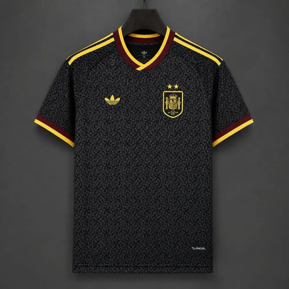 Maillot Espagne Coupe du Monde 2026 Extérieur Concept 2 étoiles Noir