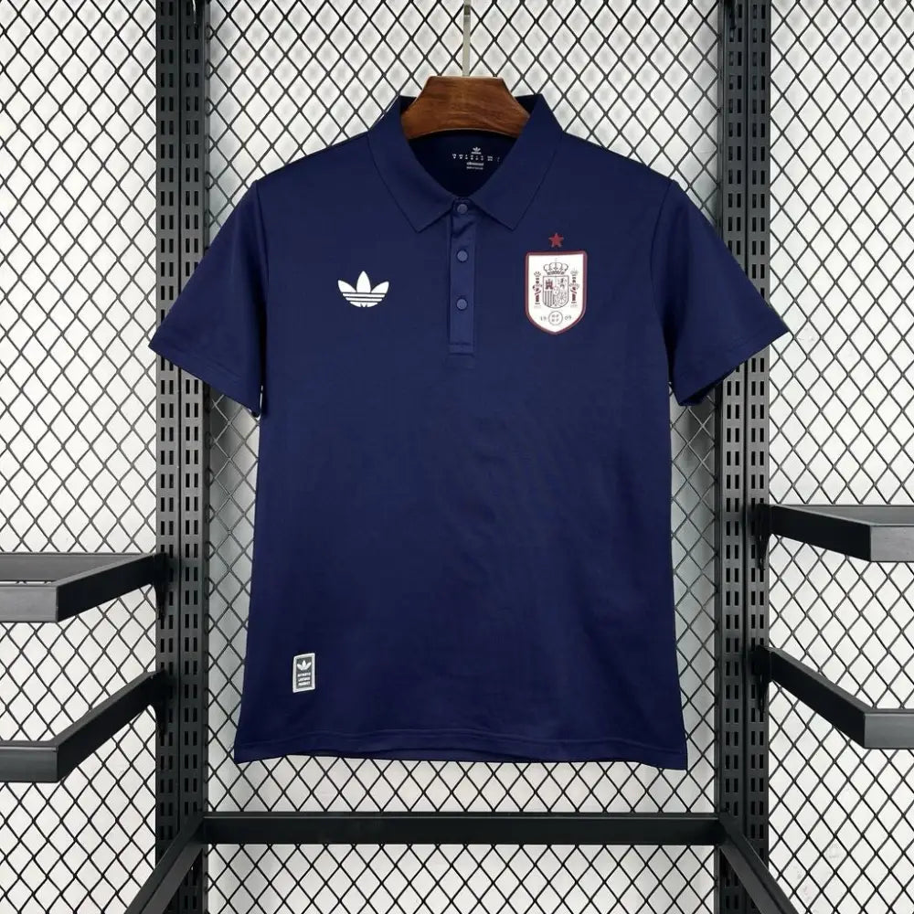 Maillot Espagne Coupe du Monde 2026 Polo Navy