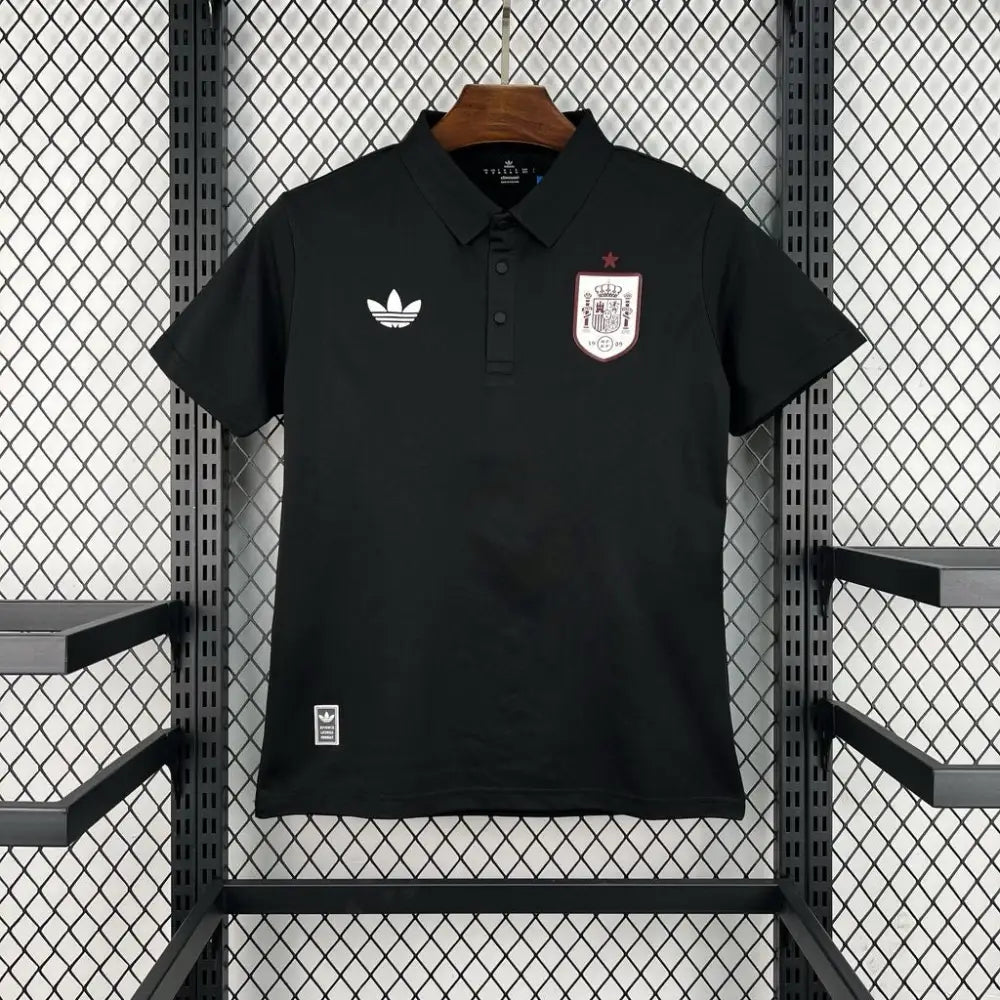 Maillot Espagne Coupe du Monde 2026 Polo Noir