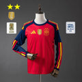 Maillot Espagne Domicile manches longues Coupe du Monde 2026 2 étoiles