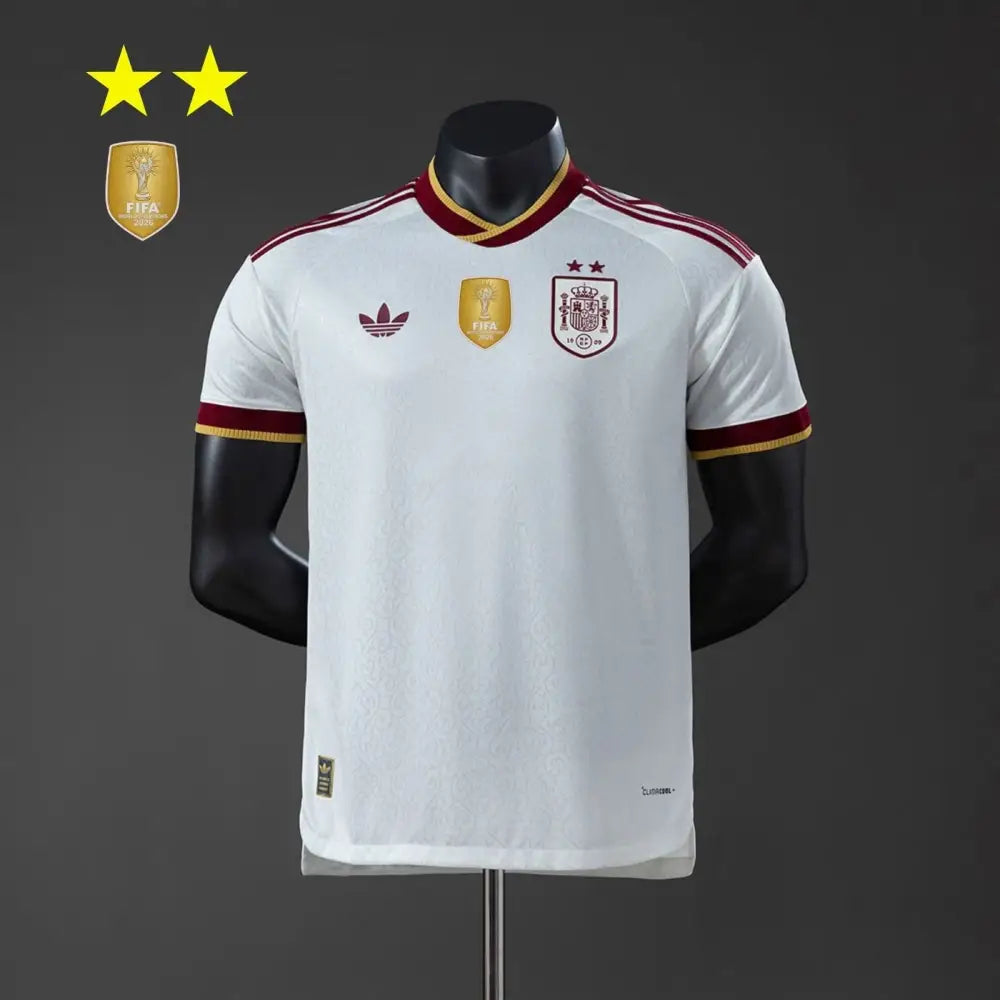 Maillot Espagne Extérieur version joueur Coupe du Monde 2026 2 étoiles