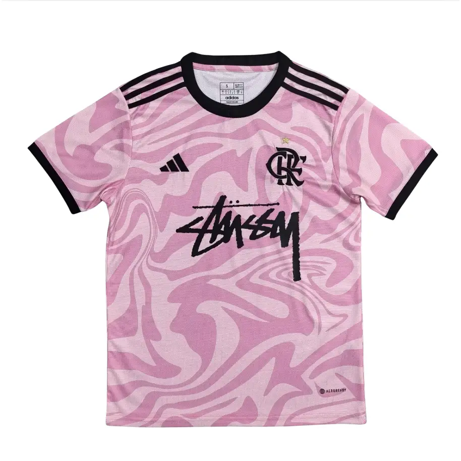 Maillot Flamengo Rose Stussy 2025/2026