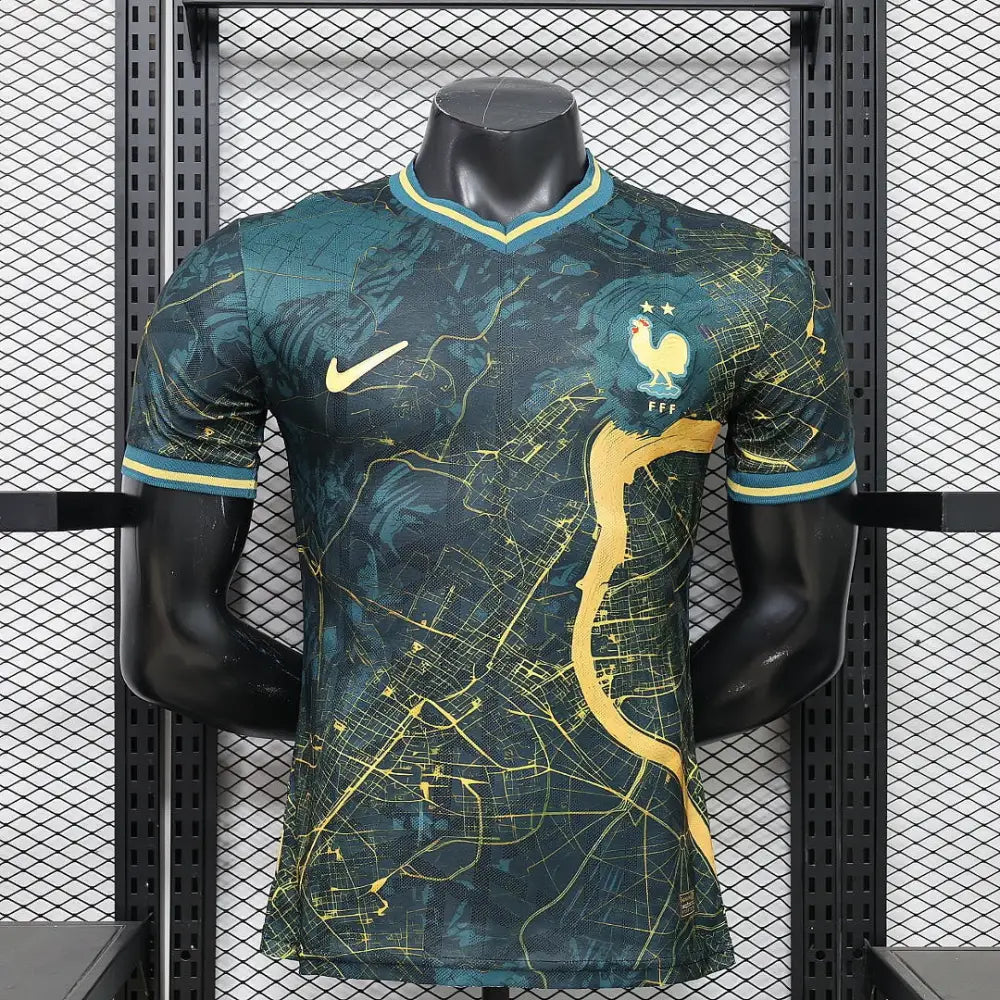 Maillot France Concept version joueur Coupe du Monde 2026 Vert