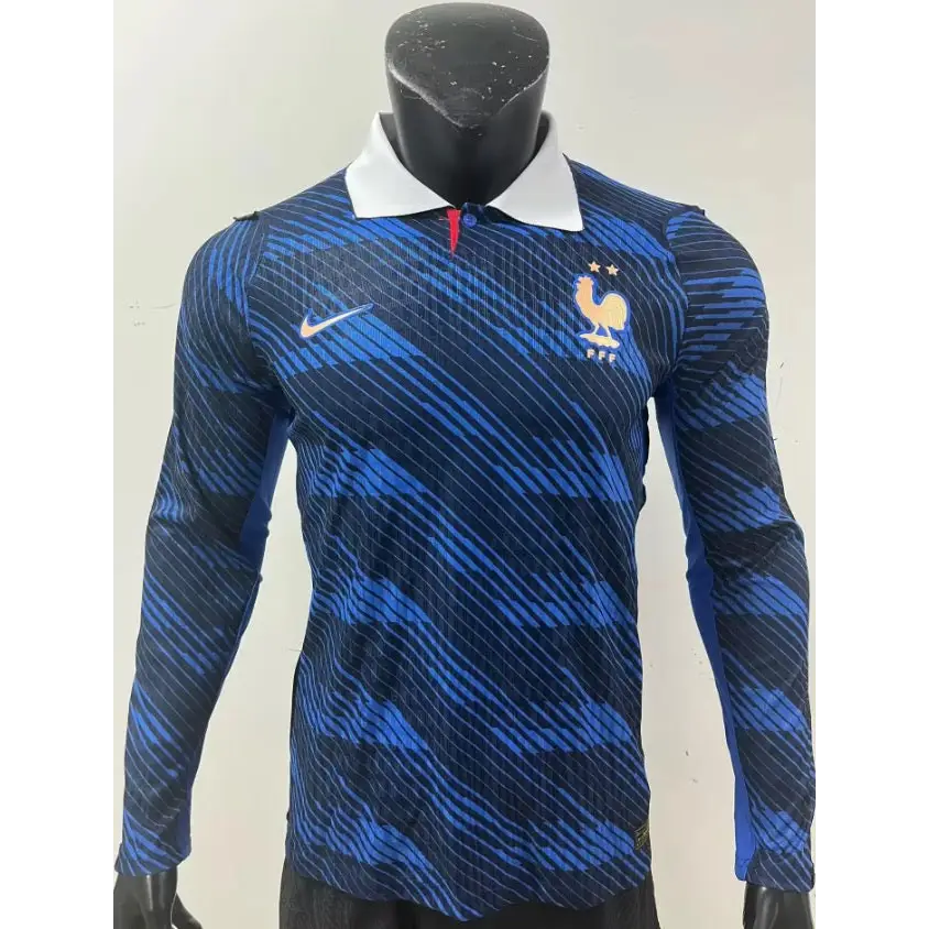 Maillot France Domicile Version joueur Manches Longues Coupe du Monde 2026