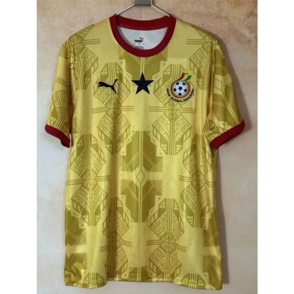 Maillot Ghana concept jaune Coupe du Monde 2026
