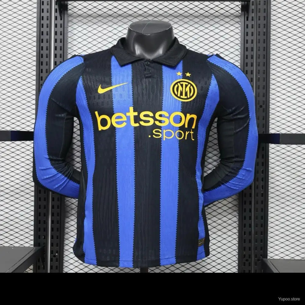 Maillot Inter Milan Domicile Version Joueur 2026/2027 Manches longues