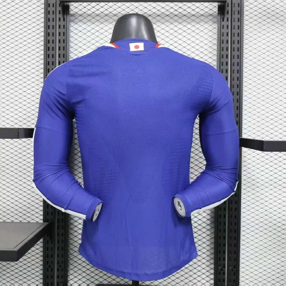 Maillot Japon Domicile Version Joueur Manches Longues Coupe du Monde 2026