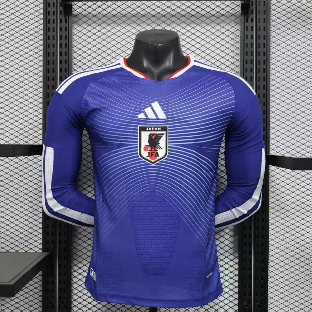 Maillot Japon Domicile Version Joueur Manches Longues Coupe du Monde 2026