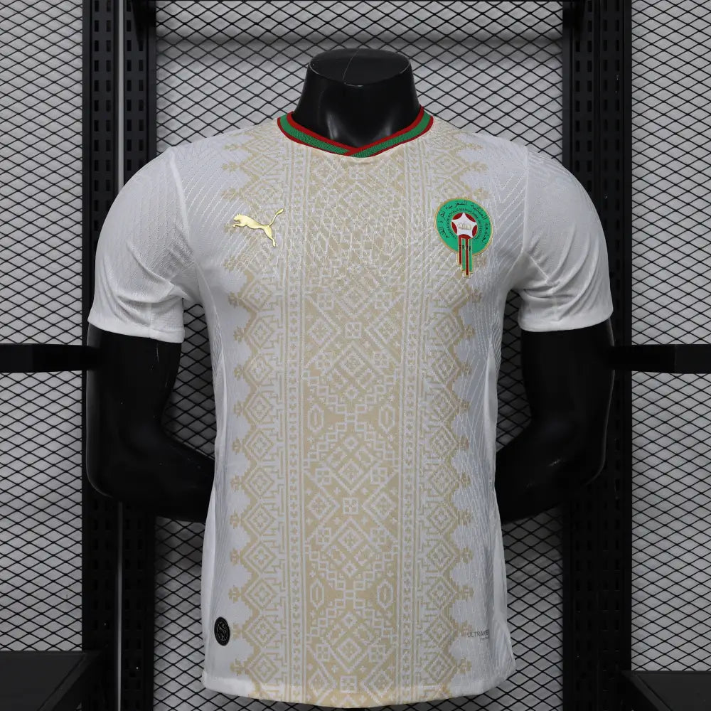 Maillot Maroc Coupe du Monde 2026 Extérieur Version joueur