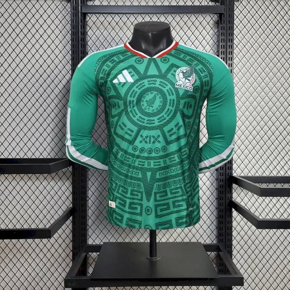 Maillot Mexique Domicile manches longues Version Joueur Coupe du Monde 2026