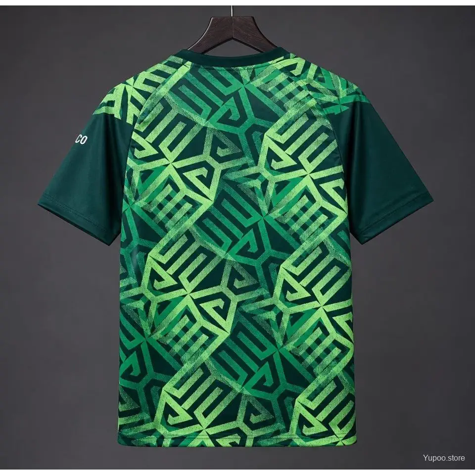 Maillot Mexique Pré Match Coupe du Monde 2026 Géometrique