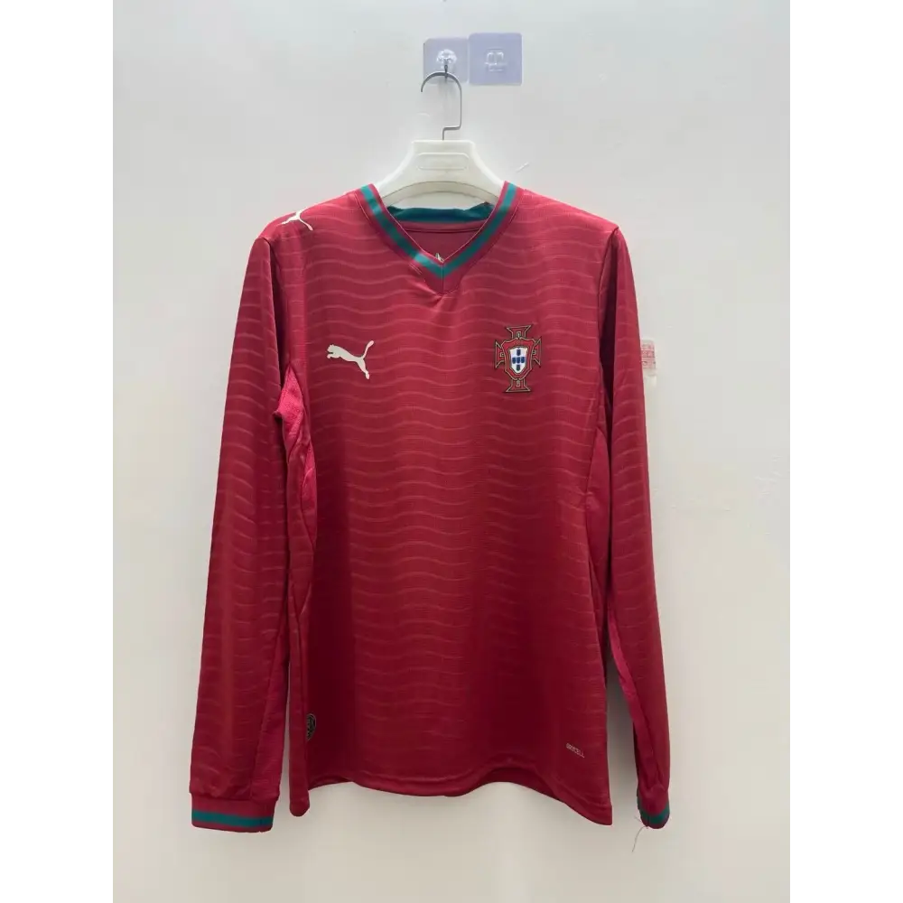 Maillot Portugal domicile Coupe du Monde 2026 manches longues