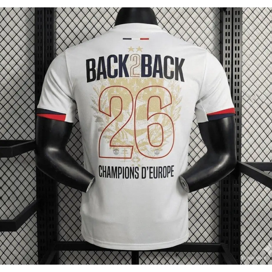 Maillot PSG Extérieur 2 Étoile Back to Back 2025/2026 Version joueur