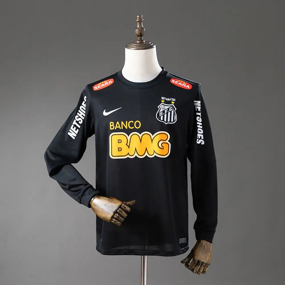 Maillot Santos Manches Longues 2011-2012 Noir