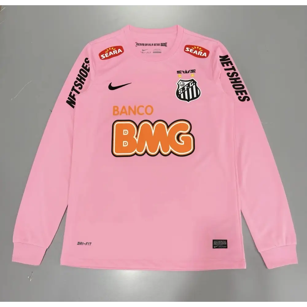 Maillot Santos Rose 2011/2012 Manches Longues