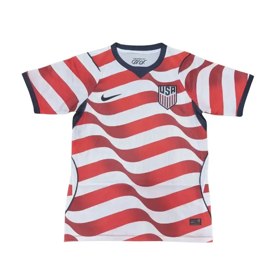 Maillot USA Coupe du Monde 2026 Rouge & Blanc