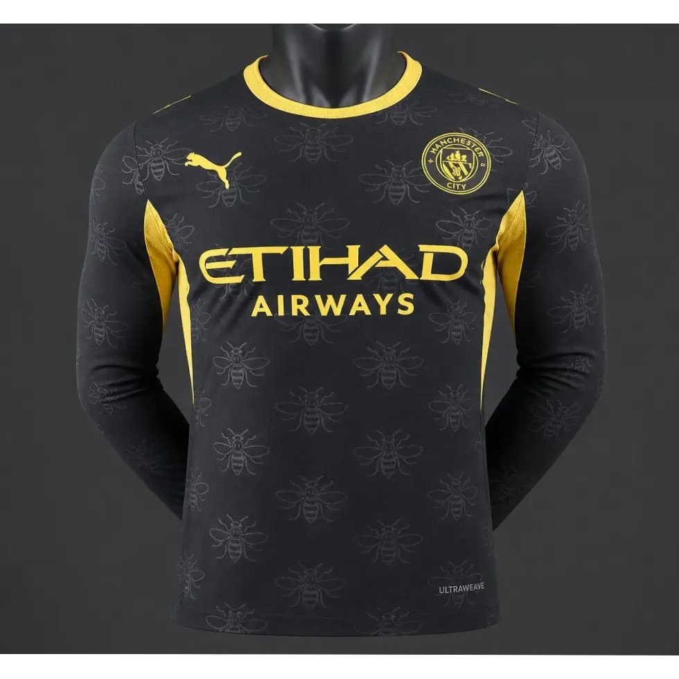 Manchester City Extérieur 2026/2027 Version Joueur Manches longues