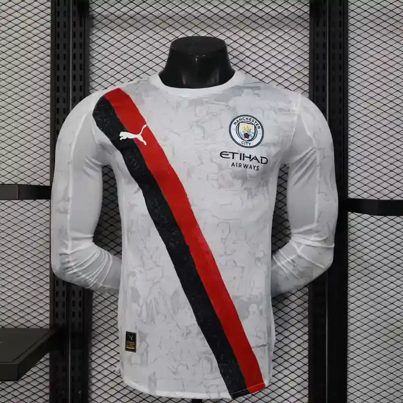 Manchester City Extérieur Version Joueur Manches Longues 2025/2026