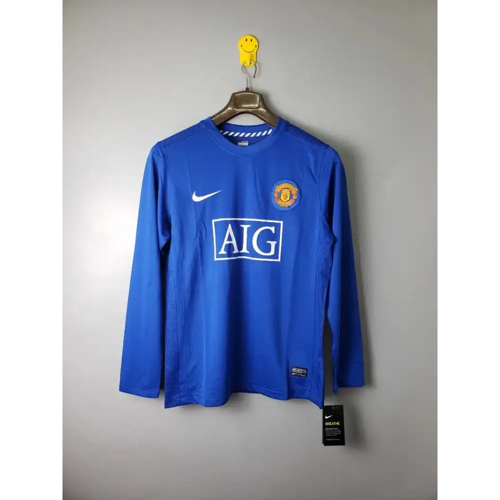 Manchester United 2007-2008 Extérieur Manches Longues
